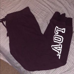 PINK maroon sweatpants/joggers